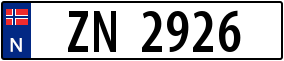 Trailer License Plate